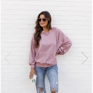 Pink lily hoodie
